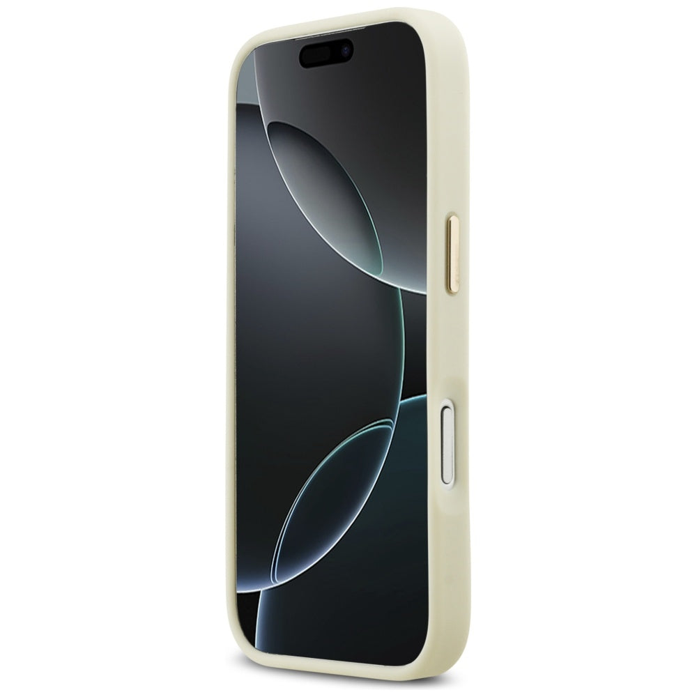 Étui pour Apple iPhone 17 Pro, Karl Lagerfeld, Script Logo, Beige
