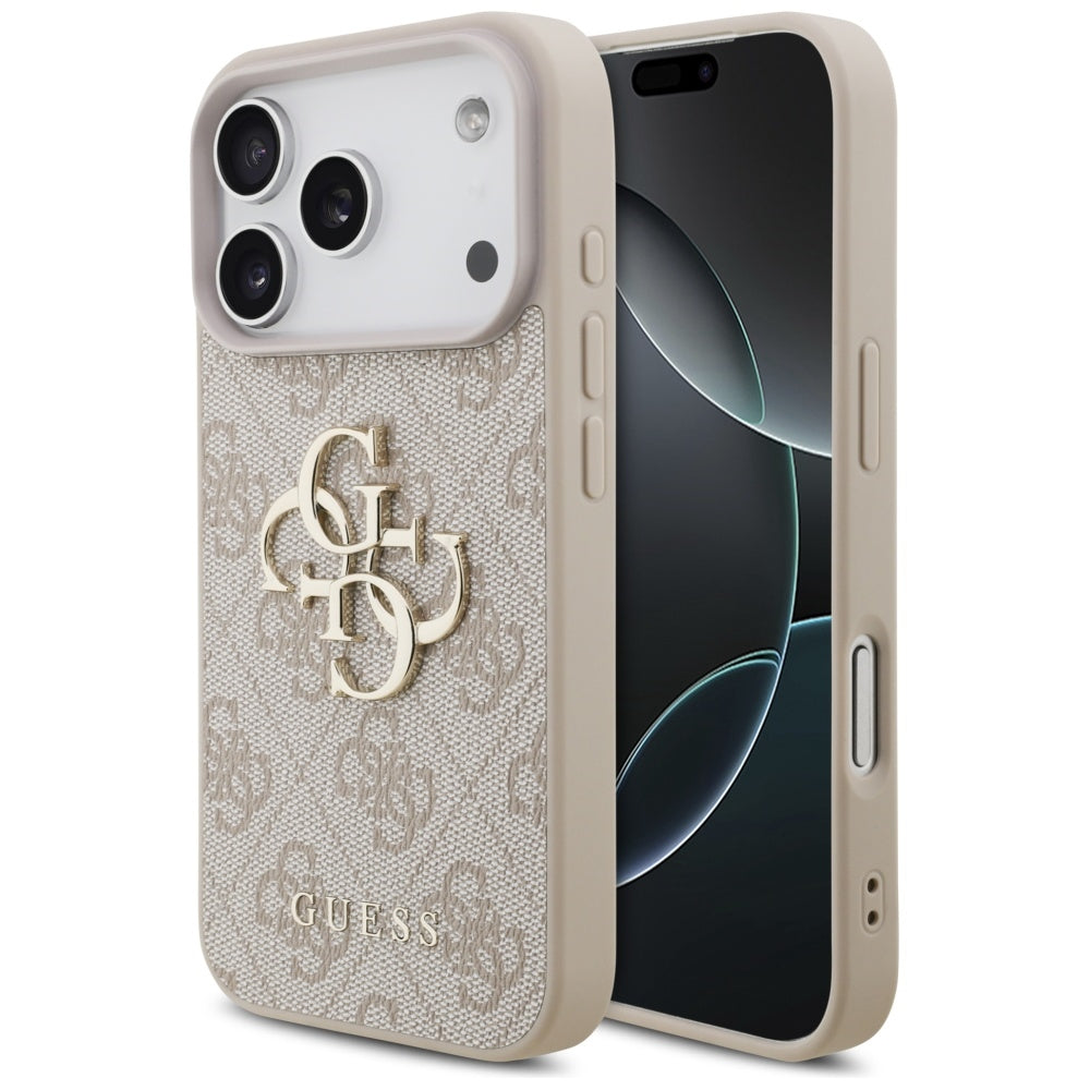 Étui pour Apple iPhone 17 Pro Max, Guess, 4G Big Logo, Rose.