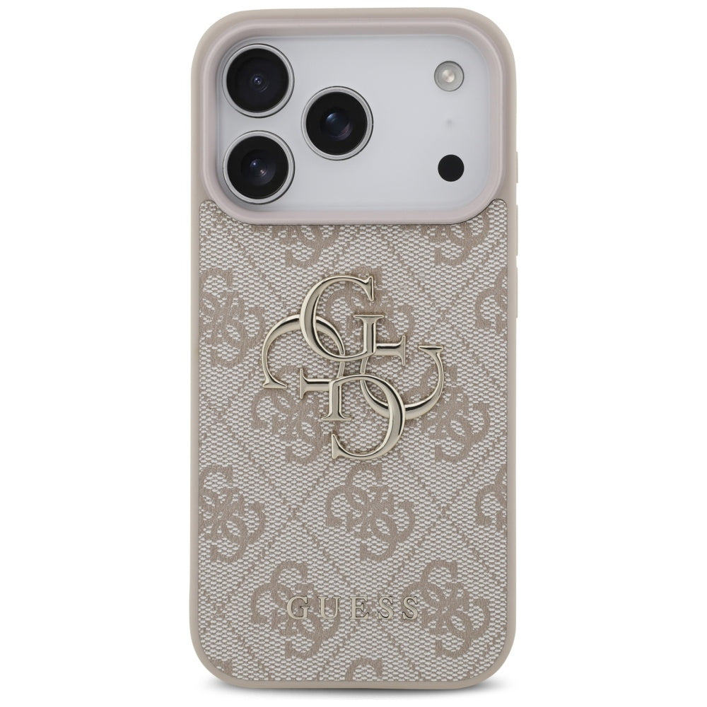 Étui pour Apple iPhone 17 Pro Max, Guess, 4G Big Logo, Rose.