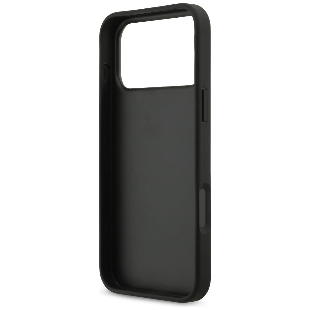 Étui pour Apple iPhone 17 Pro Max, Guess, 4G Grained Big and Classic Logo, Noir
