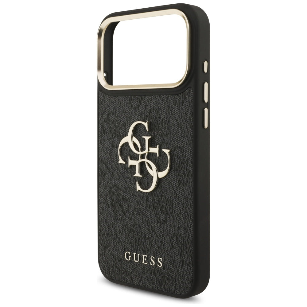 Étui pour Apple iPhone 17 Pro Max, Guess, Big 4G Classic Logo avec grande bandoulière, Noir