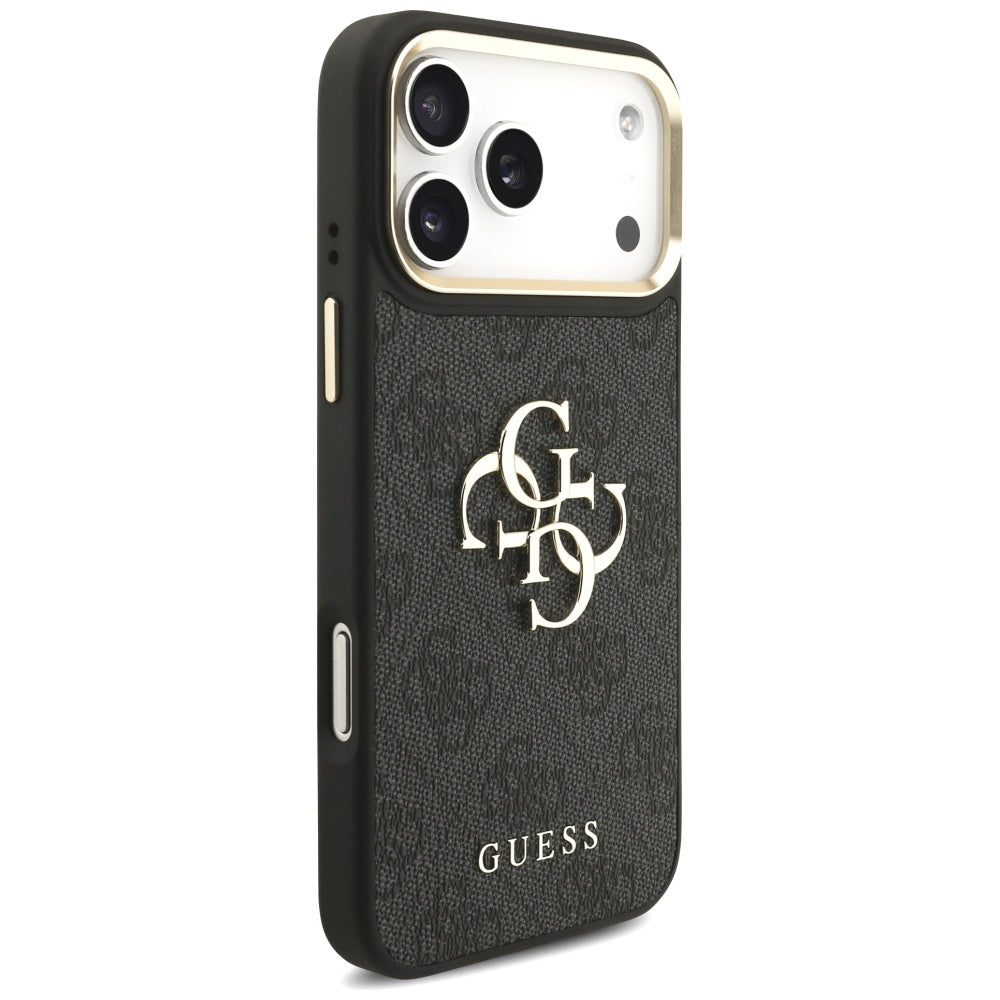 Étui pour Apple iPhone 17 Pro Max, Guess, Big 4G Classic Logo avec grande bandoulière, Noir
