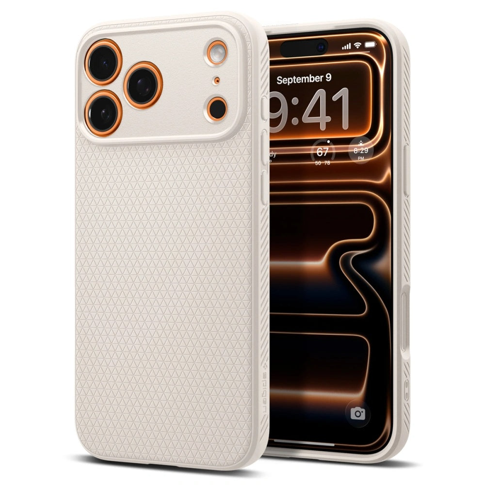 Étui pour Apple iPhone 17 Pro Max, Spigen, Liquid Air, Beige