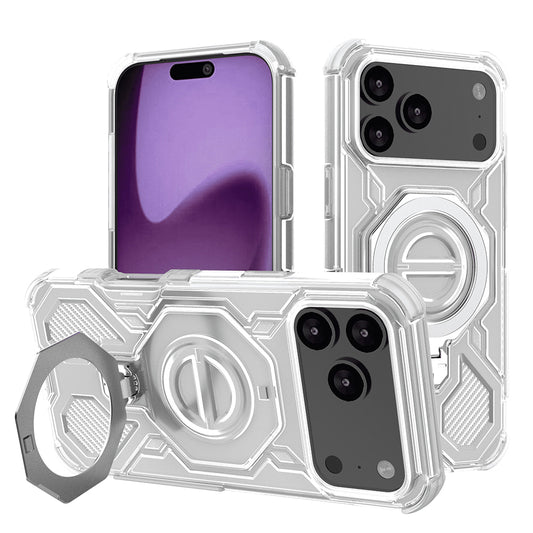 Étui pour Apple iPhone 17 Pro Max, Techsuit, Carbon Shield Pro, Blanc