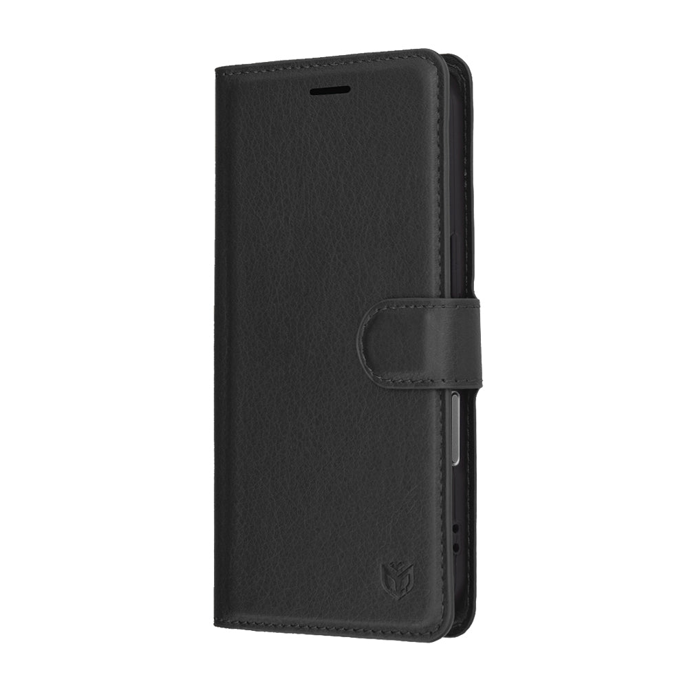 Étui pour Apple iPhone 17 Pro Max, Techsuit, Leather Folio, Noir
