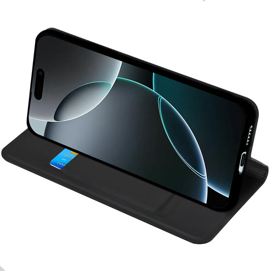 Étui pour Apple iPhone 17 Pro Max, Techsuit, Magskin Book, Noir