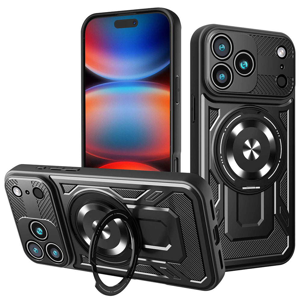 Étui pour Apple iPhone 17 Pro Max, Techsuit, RuggedCam, Noir