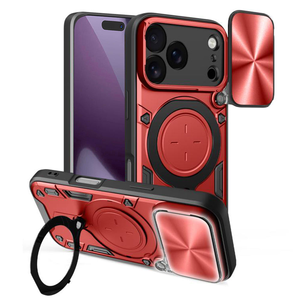 Étui pour Apple iPhone 17 Pro, Techsuit, CamGuard Pro, Rouge