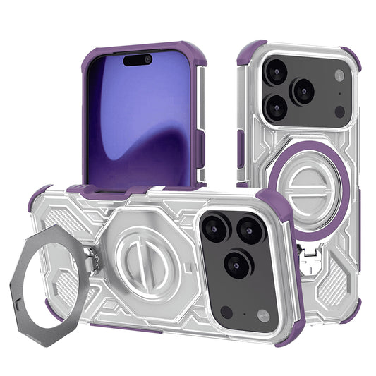 Étui pour Apple iPhone 17 Pro, Techsuit, Carbon Shield Pro, Mauve