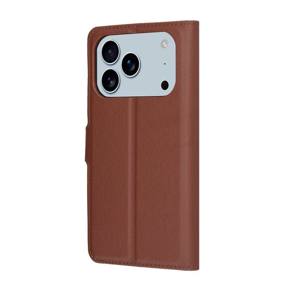 Étui pour Apple iPhone 17 Pro, Techsuit, Leather Folio, Marron