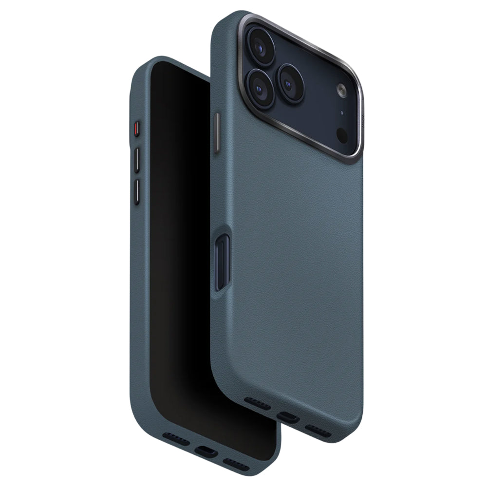 Étui pour Apple iPhone 17 Pro, UNIQ, Lyden Leatherette, Bleu