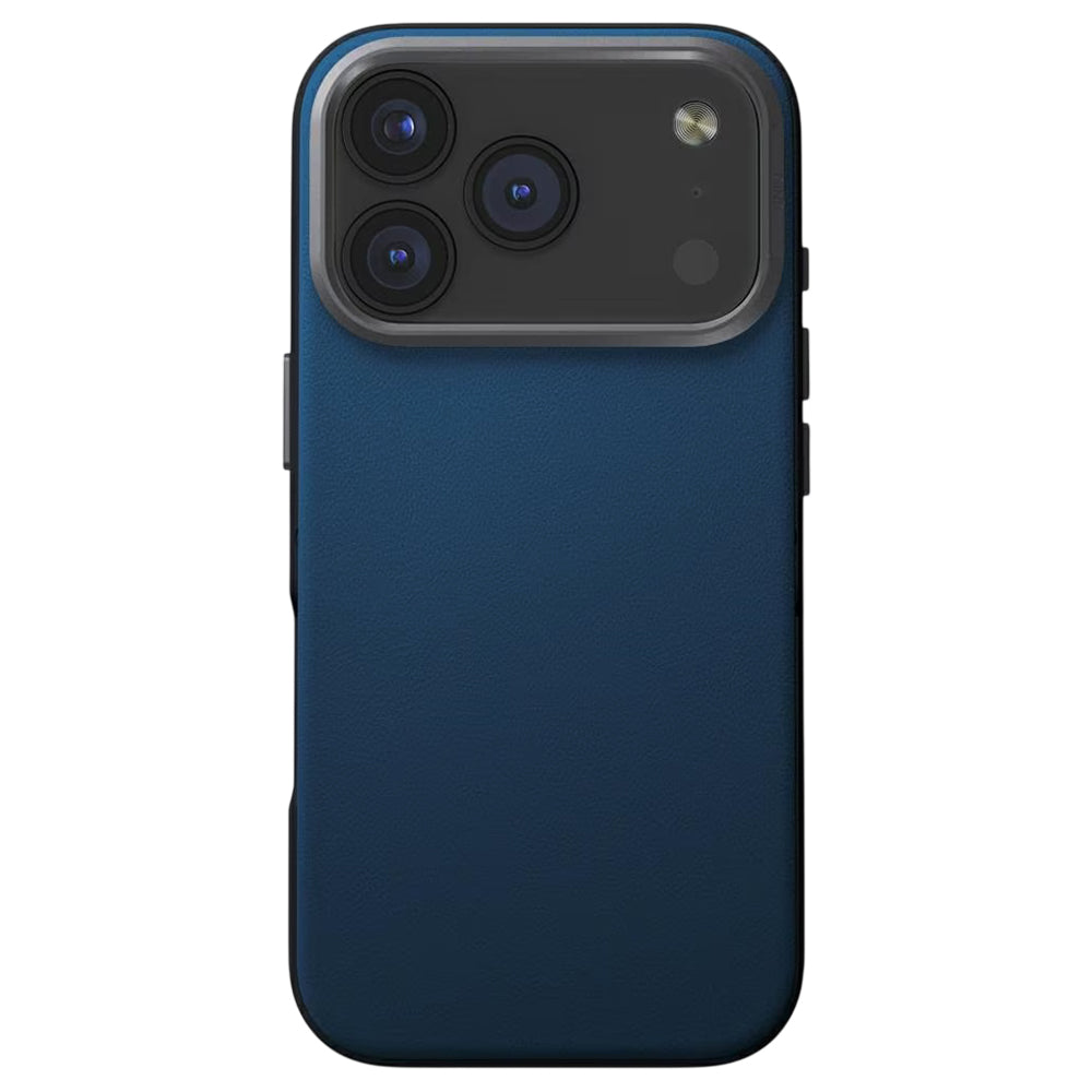 Case for Apple iPhone 17 Pro, UNIQ, Lyden Leatherette, Black Blue