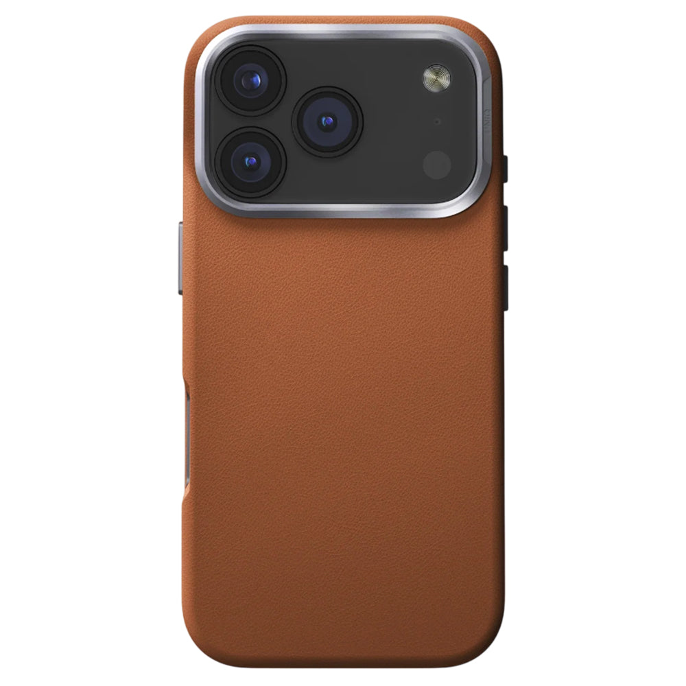 Étui pour Apple iPhone 17 Pro, UNIQ, Lyden Leatherette, Marron