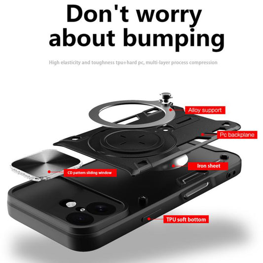 Étui pour Apple iPhone 17, Techsuit, CamGuard Pro, Noir