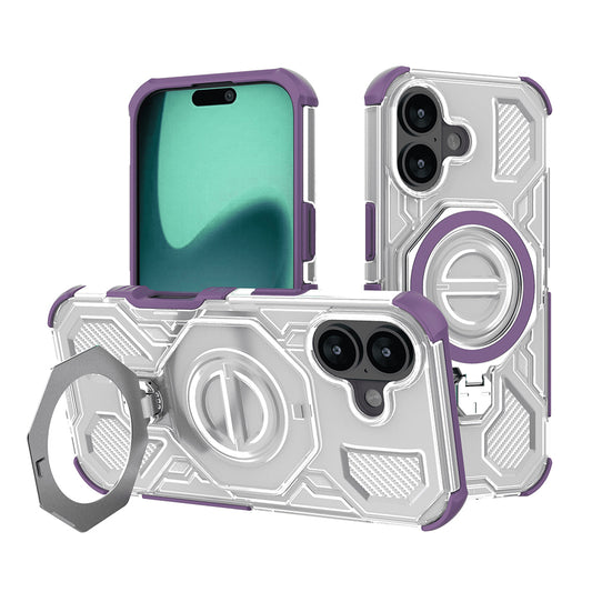 Étui pour Apple iPhone 17, Techsuit, Carbon Shield Pro, Mauve
