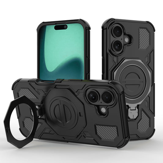 Étui pour Apple iPhone 17, Techsuit, Carbon Shield Pro, Noir