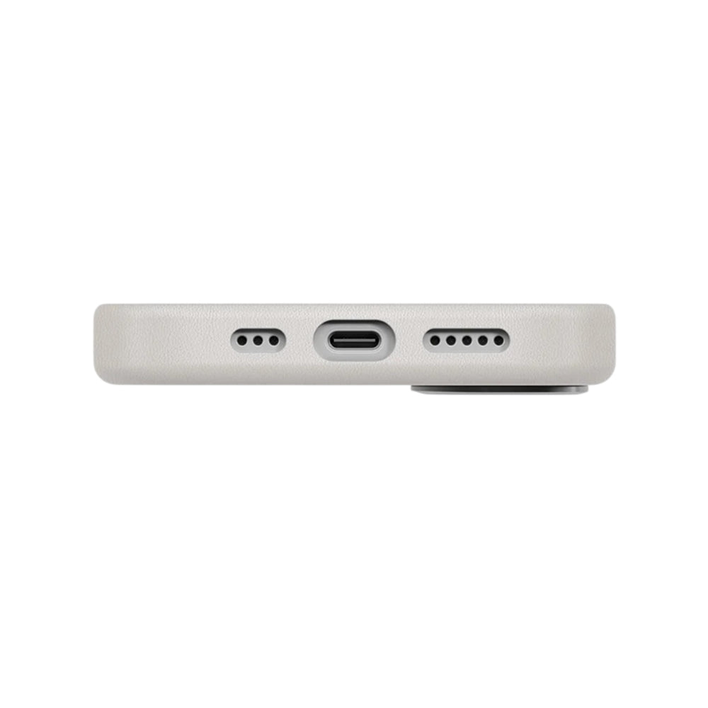 Étui pour Apple iPhone 17, UNIQ, Lyden Leatherette, Gris
