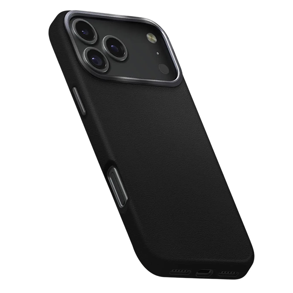 Coque pour Apple iPhone 17, UNIQ, Lyden Leatherette, Noire