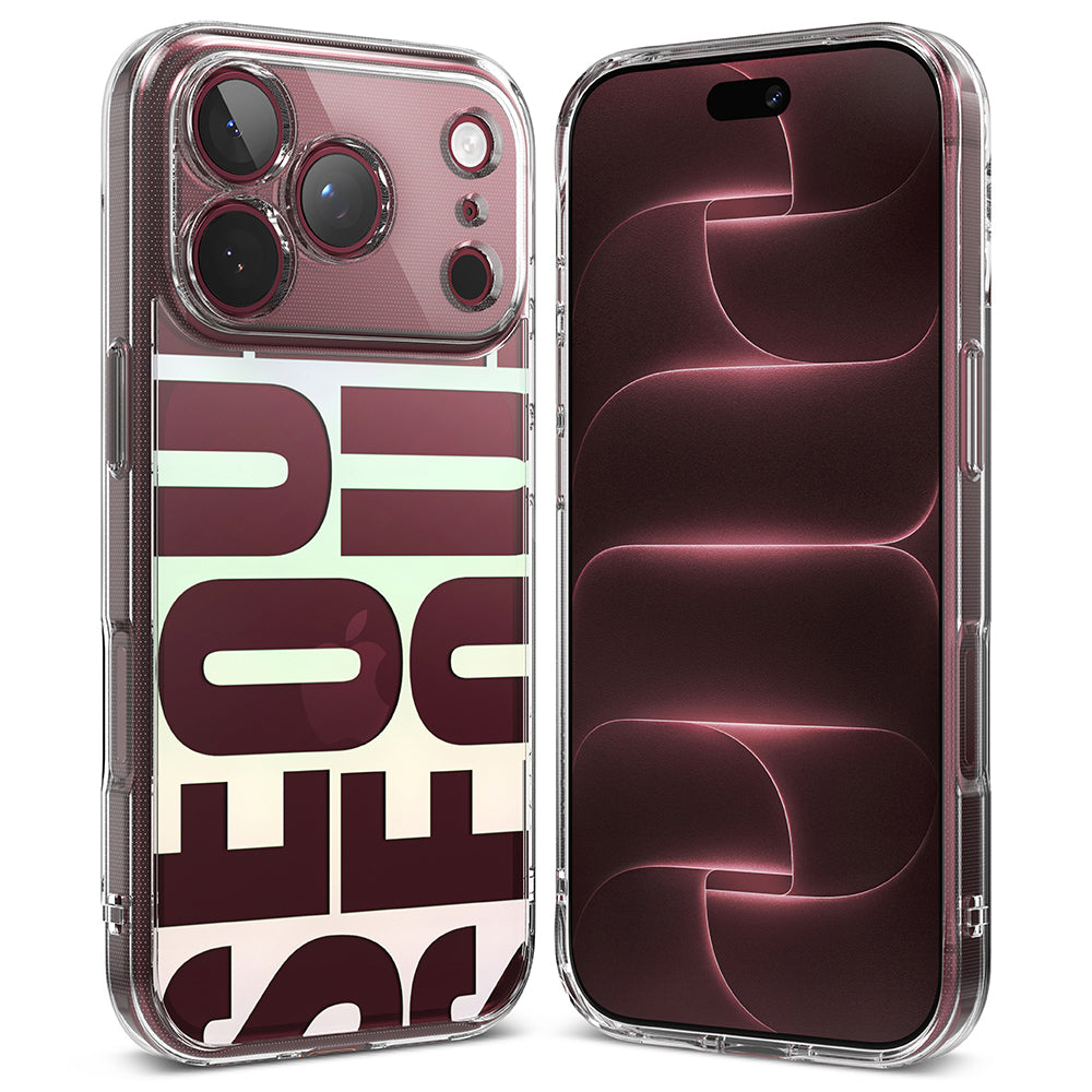 Coque pour Apple iPhone 18 Pro / 17 Pro, Ringke, Fusion Seoul, Bordeaux