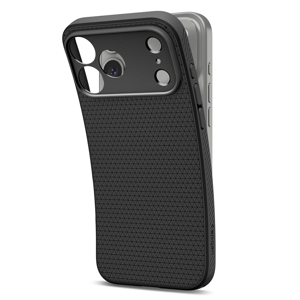 Coque pour Apple iPhone 18 Pro / 17 Pro, Spigen, Liquid Air, Noir Mat ACS12149