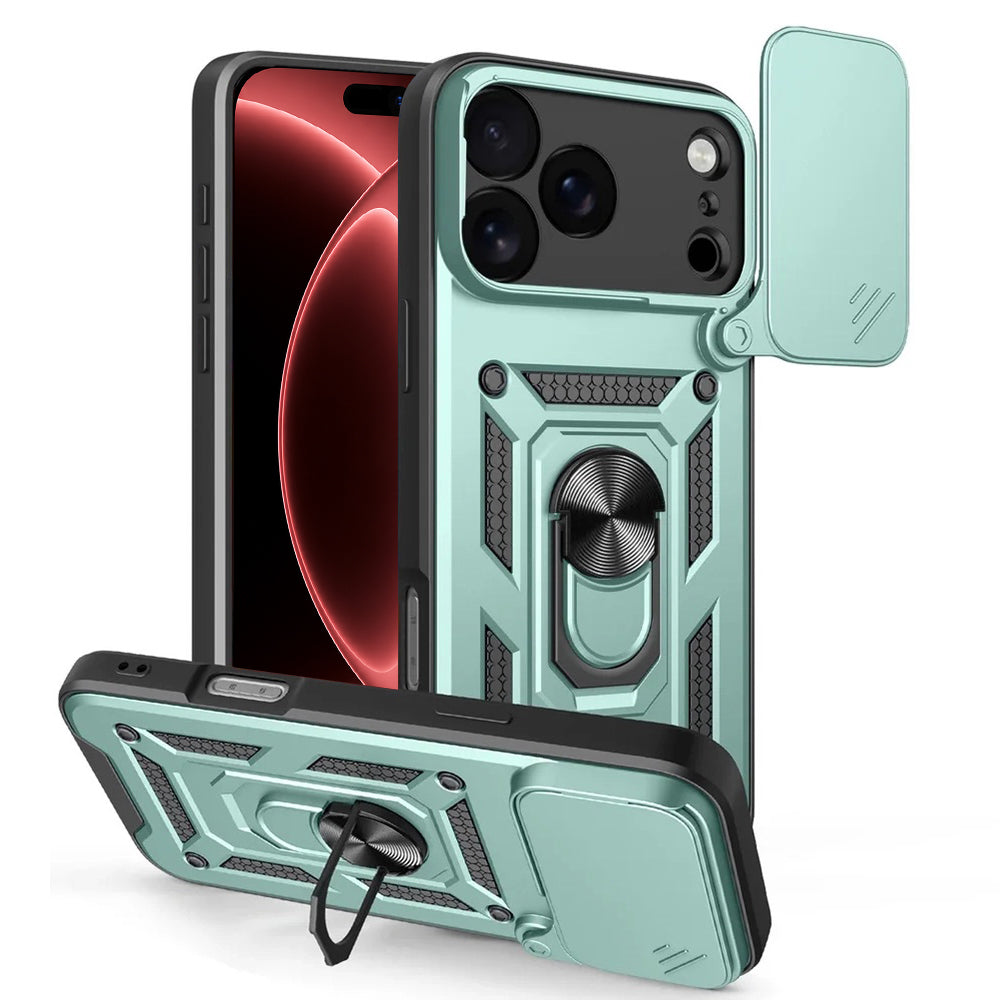 Coque pour Apple iPhone 18 Pro / 17 Pro, Techsuit, CamShield, Vert