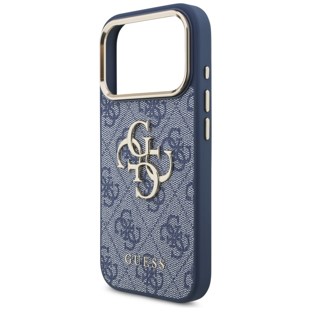 Coque pour Apple iPhone 18 Pro Max / 17 Pro Max, Guess, 4G Big Classic Logo, Bleue