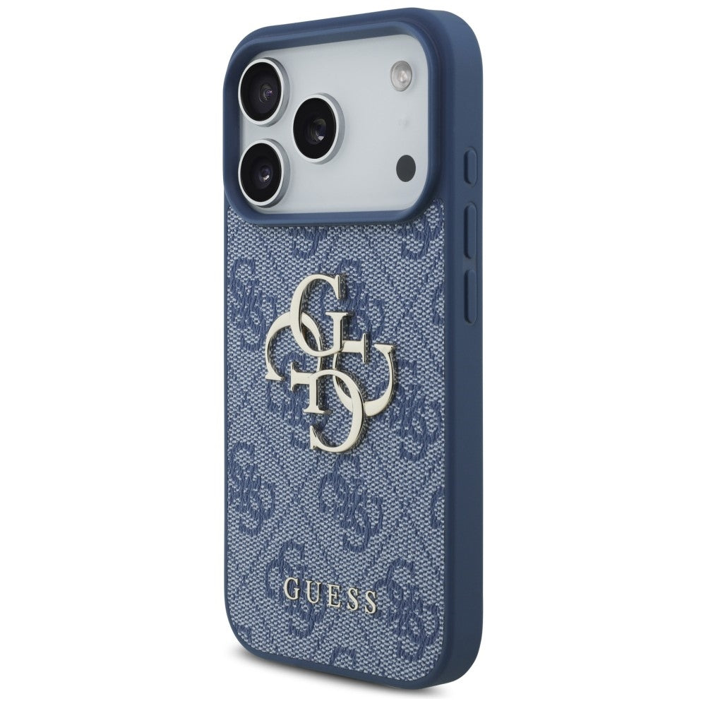 Coque pour Apple iPhone 18 Pro Max / 17 Pro Max, Guess, 4G Big Logo, Bleue