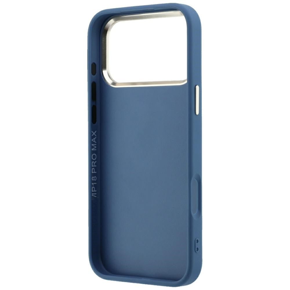 Coque pour Apple iPhone 18 Pro Max / 17 Pro Max, Guess, Logo Résine 4G Grand, Bleue