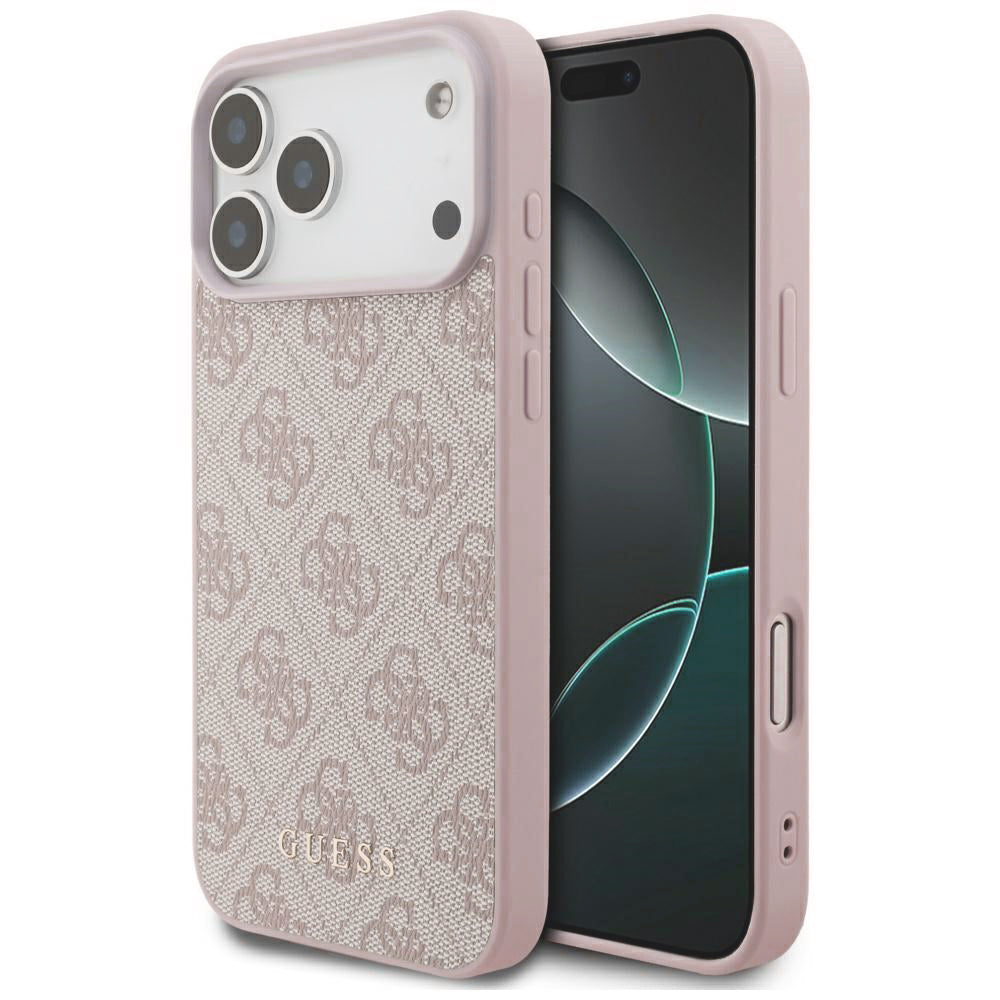 Coque pour Apple iPhone 18 Pro Max / 17 Pro Max, Guess, Logo Classique 4G, Rose