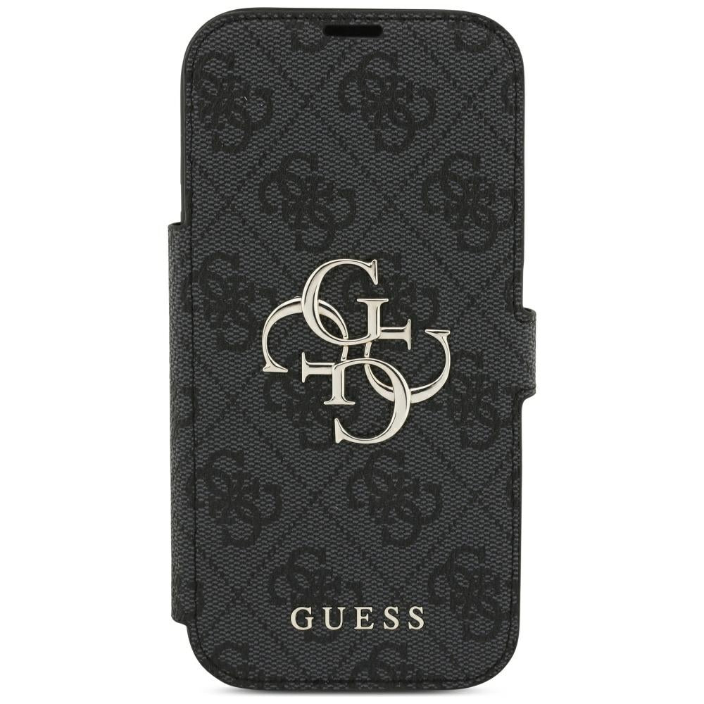 Coque pour Apple iPhone 18 Pro Max / 17 Pro Max, Guess, Logo Métal 4G, Noire