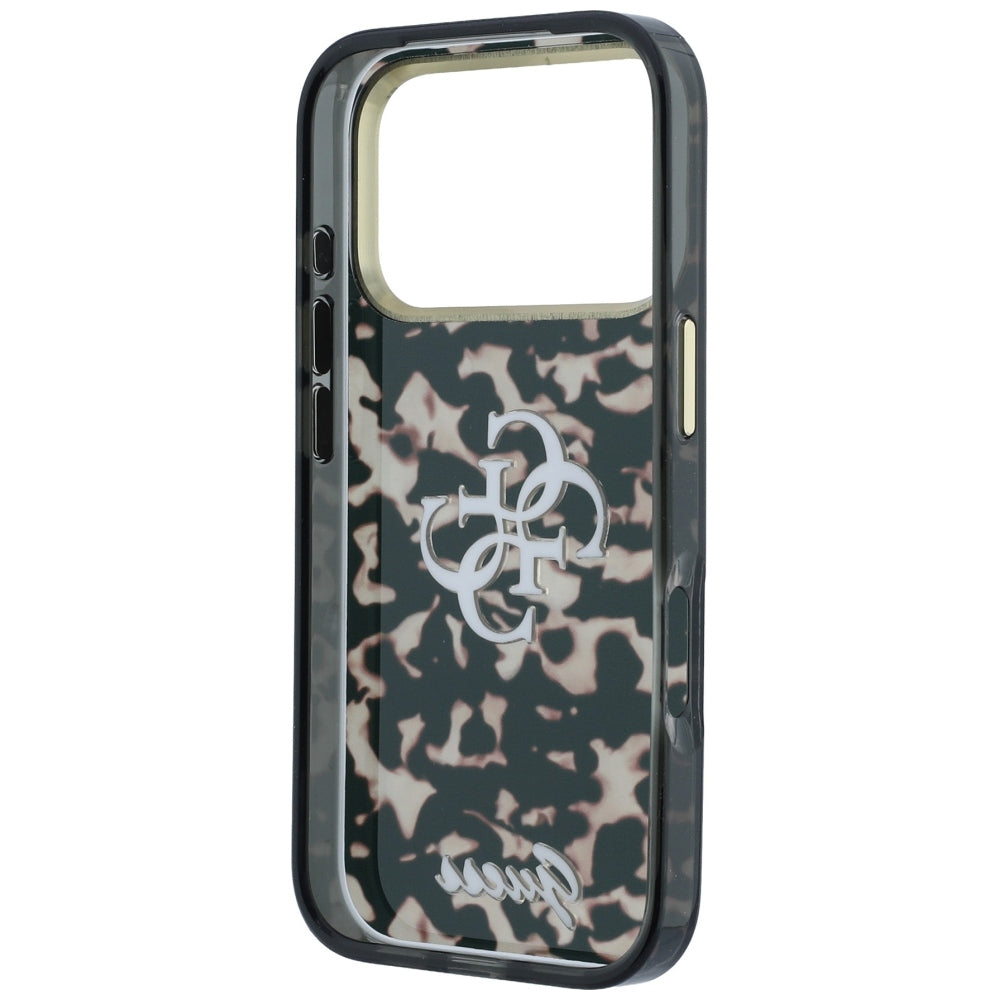 Coque pour Apple iPhone 18 Pro Max / 17 Pro Max, Guess, IML 4G Metal Script, Marron