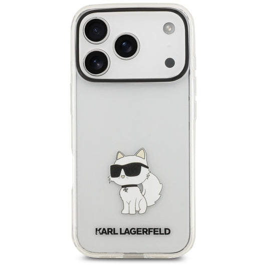 Case for Apple iPhone 18 Pro Max / 17 Pro Max, Karl Lagerfeld, IML Choupette NFT, Transparent