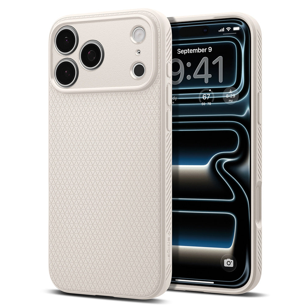 Coque pour Apple iPhone 18 Pro Max / 17 Pro Max, Spigen, Liquid Air, Beige ACS12114