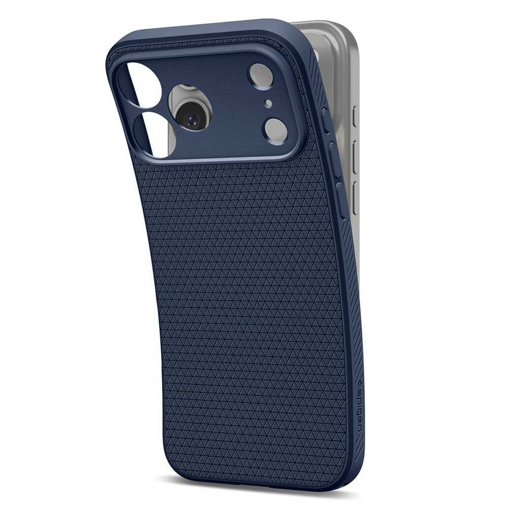Coque pour Apple iPhone 18 Pro Max / 17 Pro Max, Spigen, Liquid Air, Bleu marine ACS12112