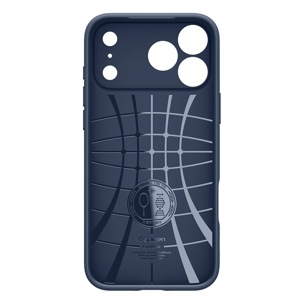 Coque pour Apple iPhone 18 Pro Max / 17 Pro Max, Spigen, Liquid Air, Bleu marine ACS12112