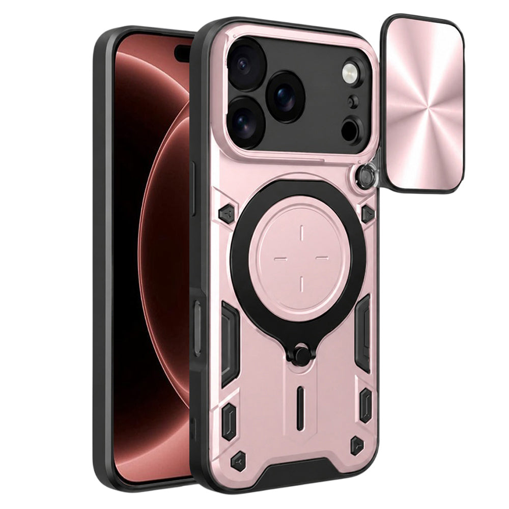 Coque pour Apple iPhone 18 Pro Max / 17 Pro Max, Techsuit, CamGuard Pro, Rose Doré