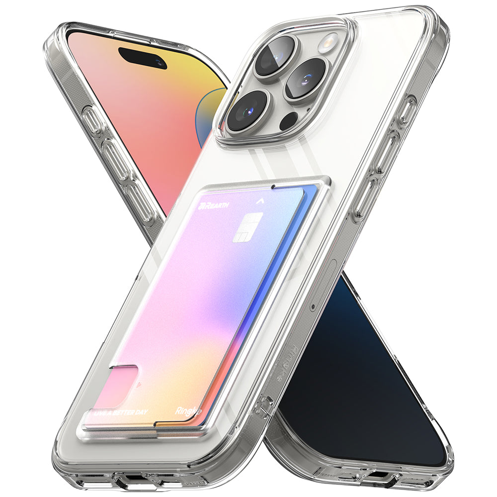 Étui pour Apple iPhone 16 Pro Max, Ringke, Fusion Card, Transparent