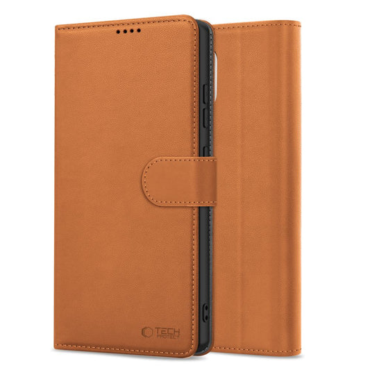 Étui pour Apple iPhone 16e, Tech-Protect, Portefeuille, Marron