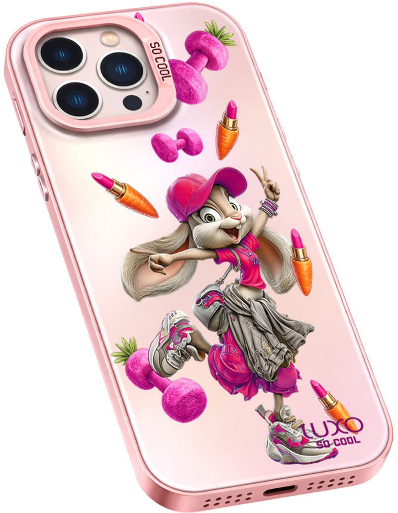 Coque pour Apple iPhone 17 Pro, LUXO So CooL, ArcadiA Rabbit, Multicolore