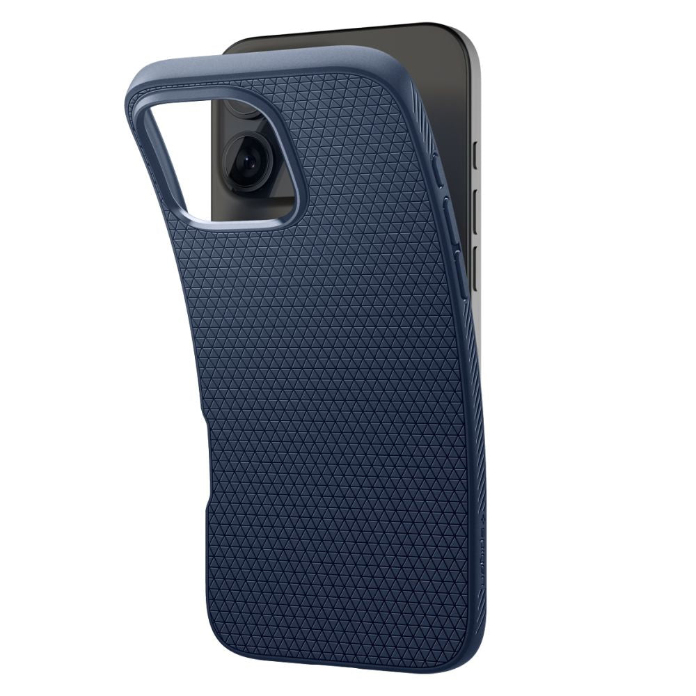 Coque pour Apple iPhone 16 Pro Max, Spigen, Liquid Air, Bleu ACS07989