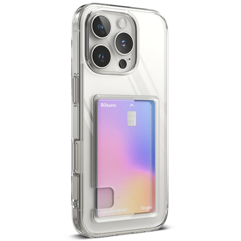 Étui pour Apple iPhone 16 Pro Max, Ringke, Fusion Card, Transparent