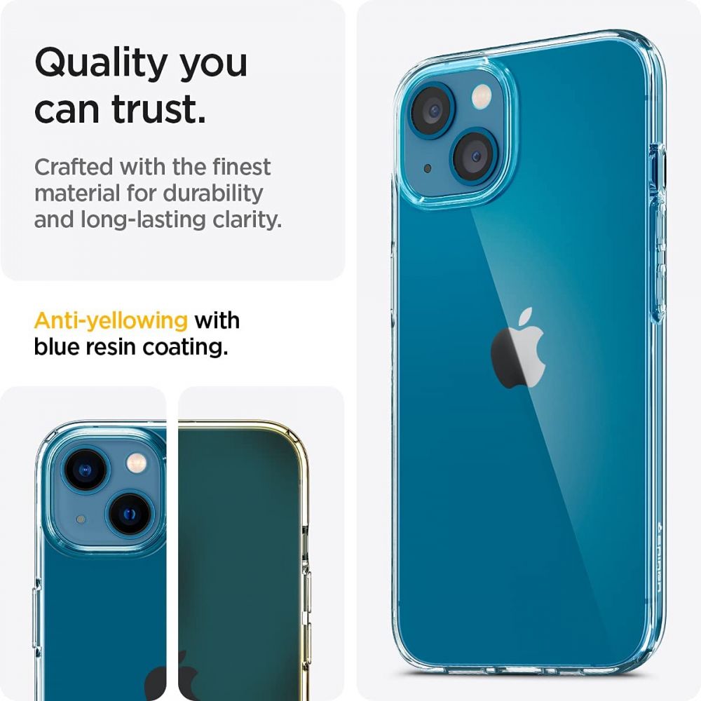Étui pour Apple iPhone 13, Spigen, Liquid Crystal, Transparent ACS03515