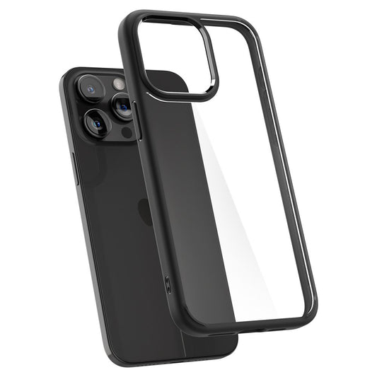 Coque pour Apple iPhone 15 Pro, Spigen, Ultra Hybrid, Noir Mat ACS06713