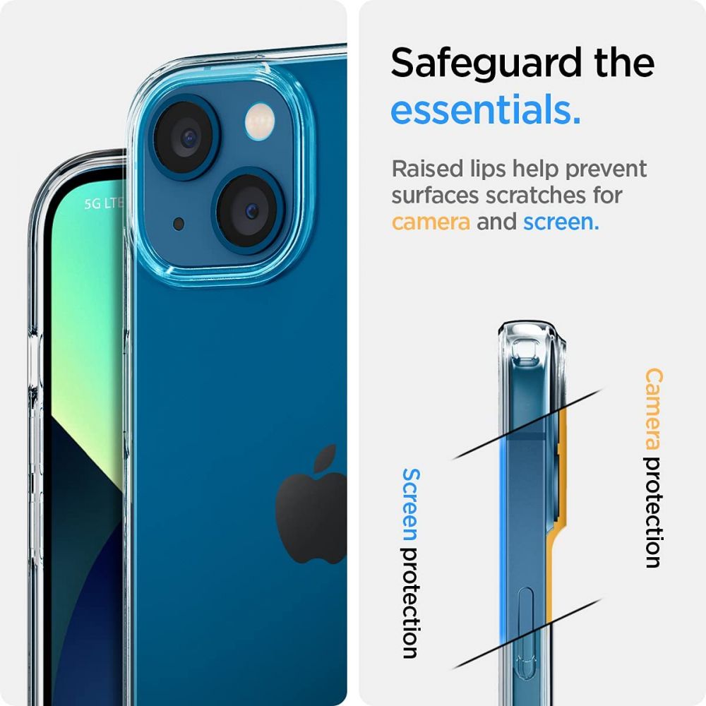 Étui pour Apple iPhone 13, Spigen, Liquid Crystal, Transparent ACS03515