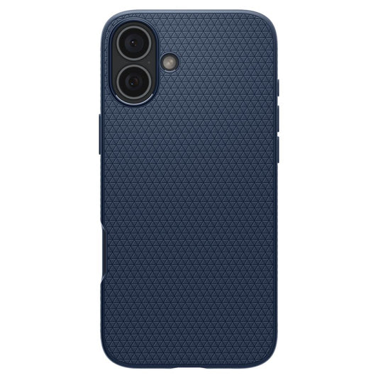 Coque pour Apple iPhone 16, Spigen, Liquid Air, Bleu ACS08195
