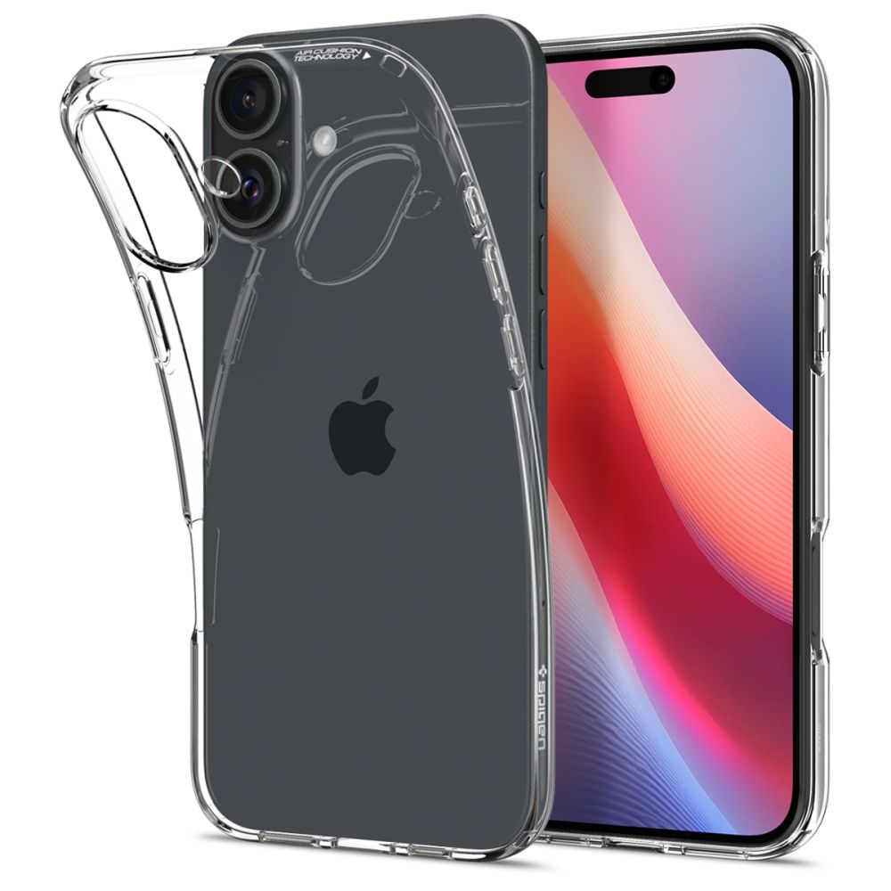 Coque pour Apple iPhone 16, Spigen, Liquid Crystal, Transparent ACS08190