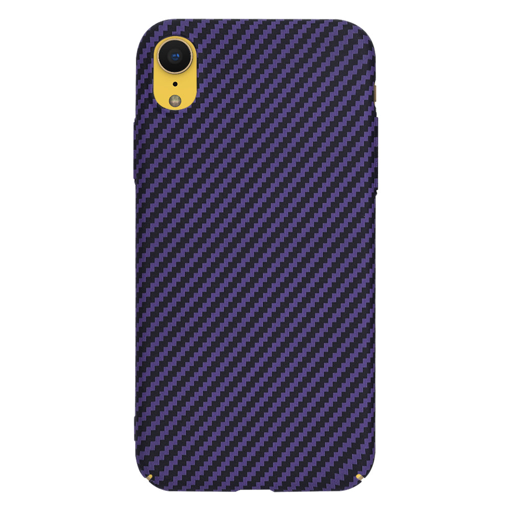 Coque pour Apple iPhone XR, Techsuit, Carbonite FiberShell, Violet