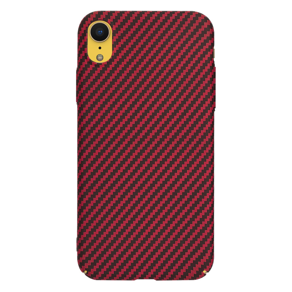 Coque pour Apple iPhone XR, Techsuit, Carbonite FiberShell, Rouge