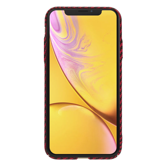 Coque pour Apple iPhone XR, Techsuit, Carbonite FiberShell, Rouge