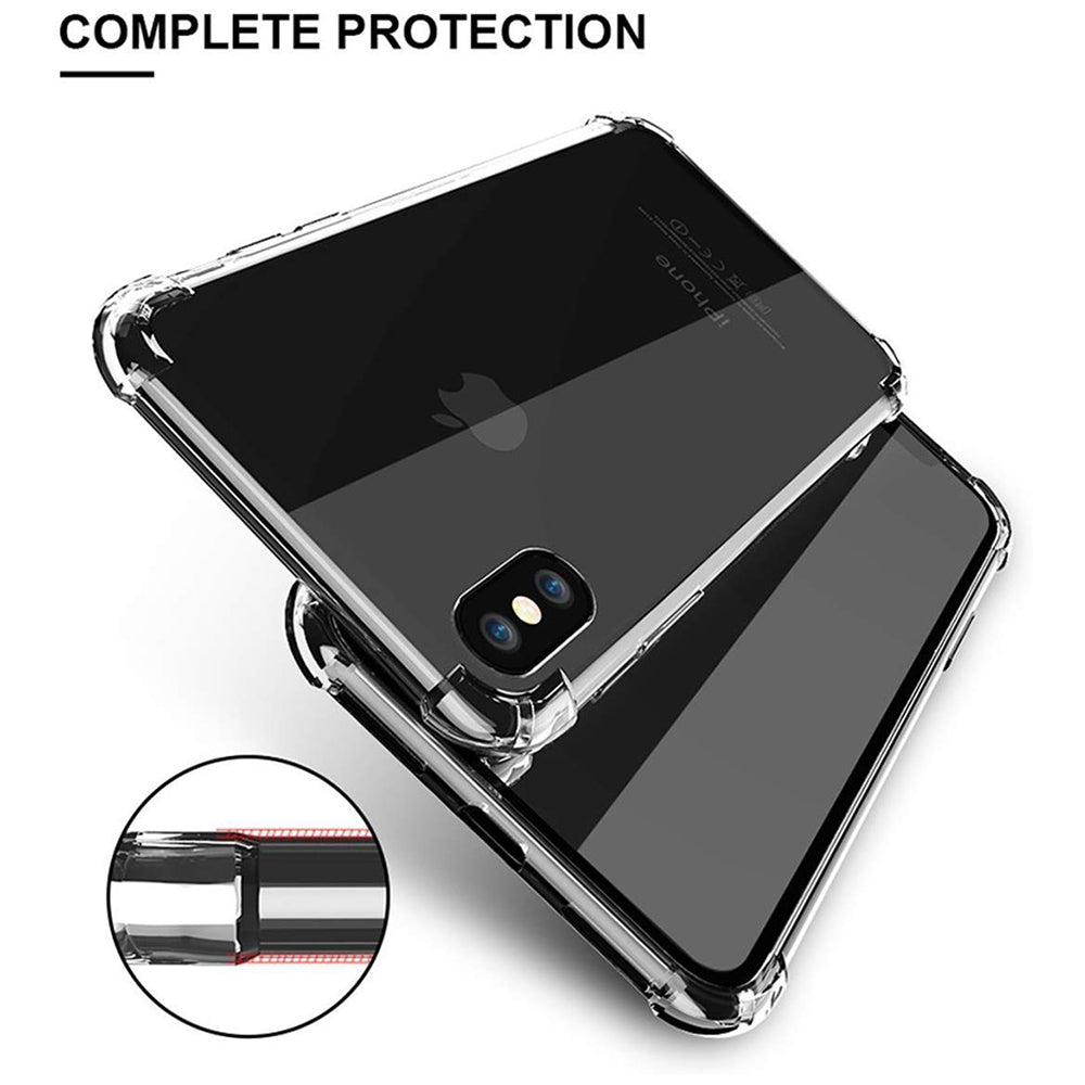 Coque pour Apple iPhone XS / X, Techsuit, Antichoc Claire, Transparente